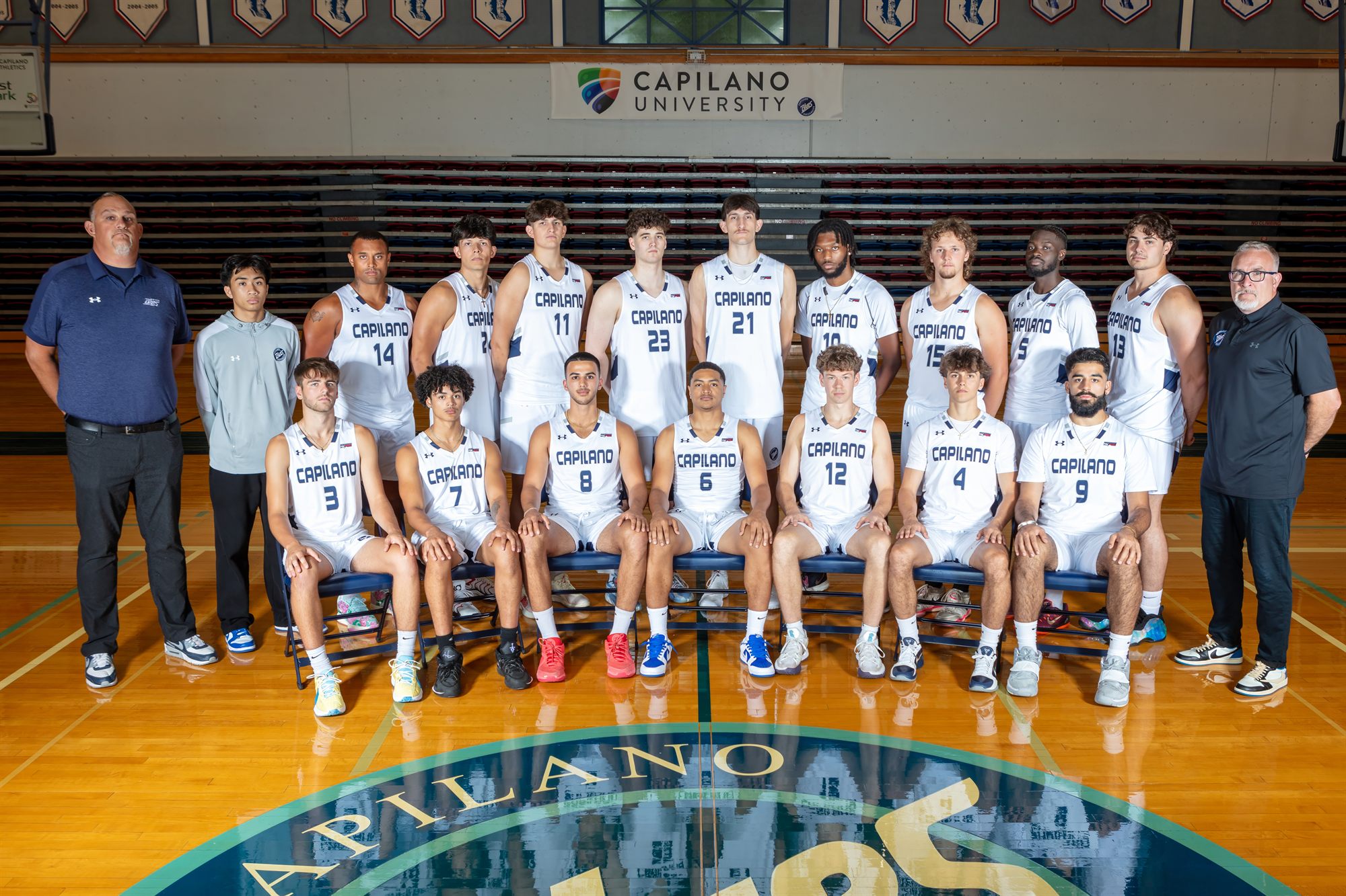 Capilano University men's basketball team photo