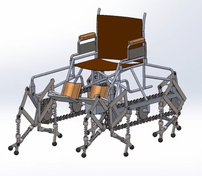 Biomimetic Walking Wheelchair
